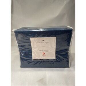 Blue Northern Nights 4-Piece Twin Flannel Sheet Set 100% Cotton NEW